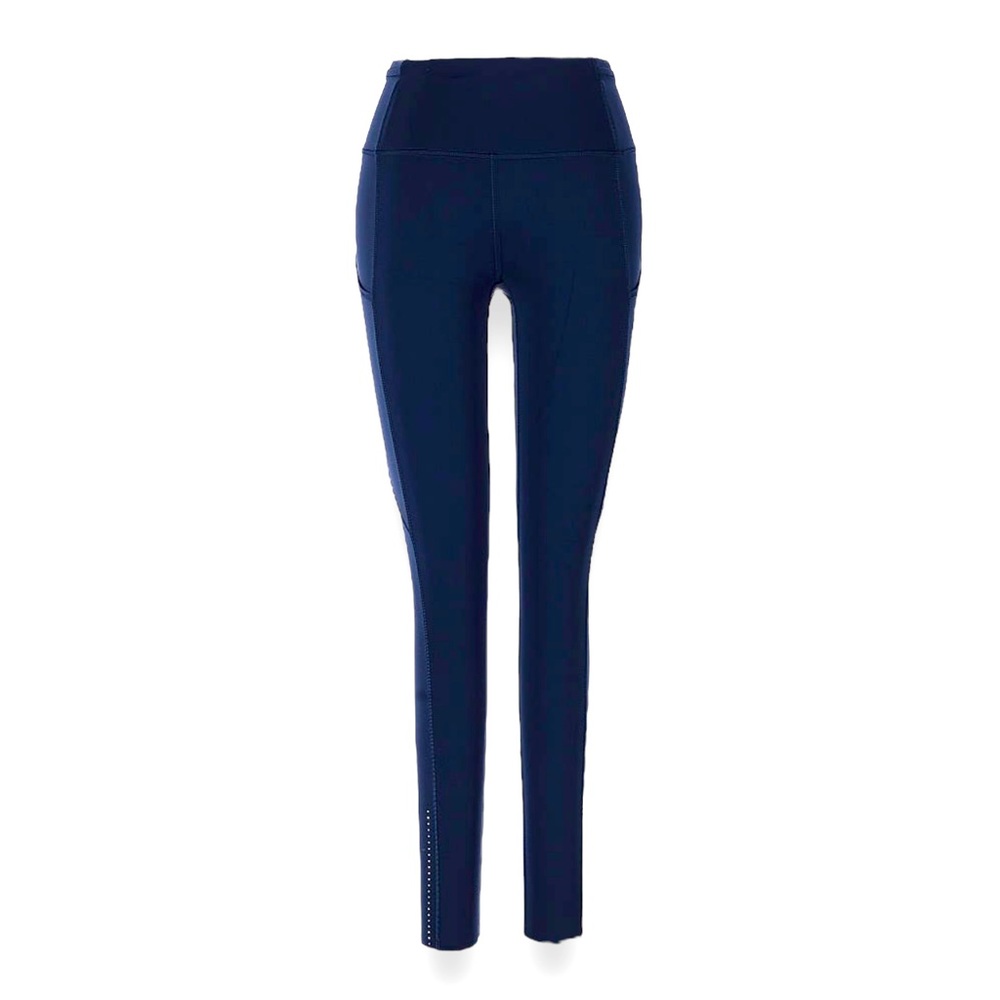 EUC Lululemon Fast & Free HR 7/8 Tight II *Nulux 25" True Navy size 4